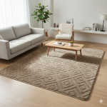 Tapete Tóquio Antiderrapante Felpudo 1,40x2,00m para Sala e Quarto